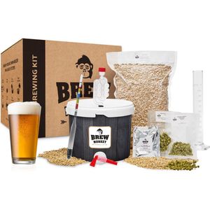 Brew Monkey Plus IPA - Bierbrouwpakket - Zelf Bier Brouwen Bierpakket - Startpakket - Gadgets Mannen - Cadeau - Cadeau voor Mannen en Vrouwen - Bier - Verjaardag - Cadeau voor man - Verjaardag Cadeau Mannen