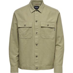 ONLY & SONS ONSKENNET LIFE LS LINEN OVERSHIRT NOOS  Heren Overhemd - Maat XL