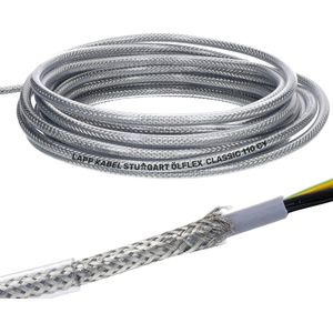 10 meter Lapp 1135403 Ölflex Classic 110 CY afgeschermde stuurstroomkabel 3x2,5 mm² met groen-gele aardgeleider 3G2,5mm² I afgeschermde kabel 3-draads