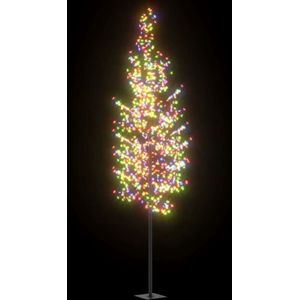 vidaXL - Kerstboom - met - 1200 - LED's - meerkleurig - licht - kersenbloesem - 400 - cm