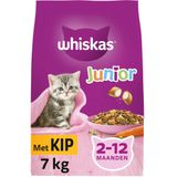 Whiskas Junior - Kattenbrokken - Kip - zak 1 x 7 kg