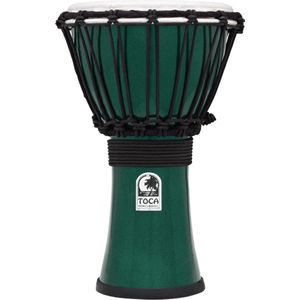 Toca TFCDJ-7MG Freestyle Colorsound Djembe Metallic Green djembé