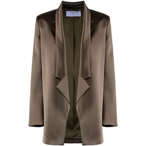 Nenette Bang - Satijnen - Blazer - Khaki - IT40