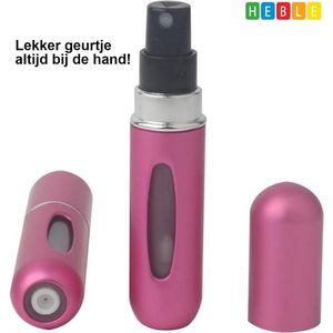 ***2 stuks Mini Parfum Flesje - Lipstick Formaat, Navulbare Parfum Verstuiver - Festival Onderweg - van Heble® ***