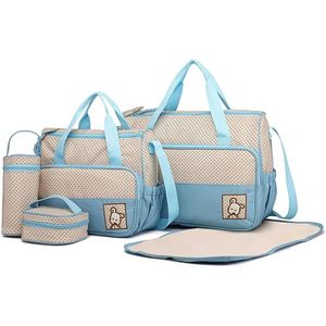 Totes 5 stks Baby luier veranderende multifunctionele luier Messenger ziekenhuis moederschap polyester tas