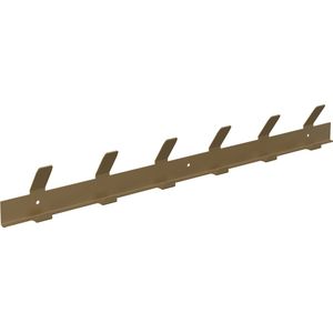 Gorillz Trim 50 Kapstok -12 haken (lengte) 55 cm - Metaal - Mat Goud