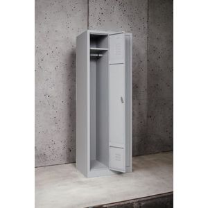 Furni24 Garderobekast, locker, commodekast, garderobekast, vakbreedte 30 cm, 2 deuren