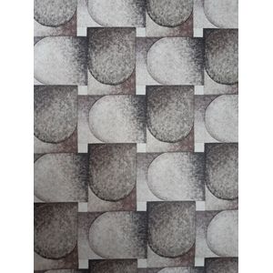 Zwart, bruin vintage geometrisch behang