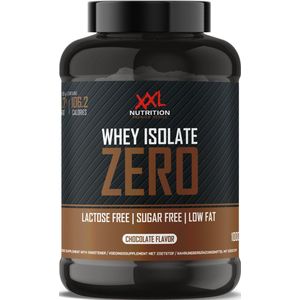 XXL Nutrition - Whey Isolate Zero - Vet- Suiker- & Lactosevrije Eiwitpoeder, Proteïne Shakes, Whey Protein - Chocolade - 1000 gram