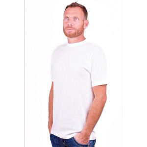Alan Red T-Shirt Virginia Extra Long - White - XXL
