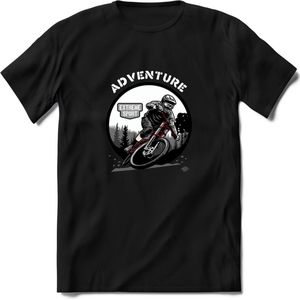 Adventure T-Shirt | Mountainbike Fiets Kleding | Dames / Heren / Unisex MTB shirt | Grappig Verjaardag Cadeau | Maat XXL