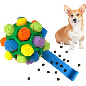 Snuffelbal voor honden, hondenspeelgoed, snuffeltapijt, snuffelspeelgoed voor honden, training, draagbare huisdier-puzzel, snuffelbal, speelgoed voor kleine middelgrote en grote honden (groene