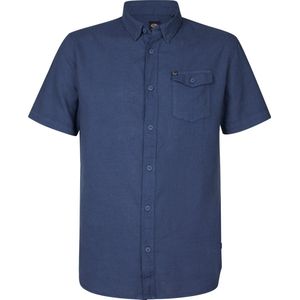 Petrol Industries - Heren Effen Overhemd Serendip - Blauw - Maat XXXL