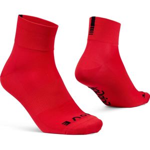 GripGrab - Lightweight SL Korte Performance Zomer Fietssokken 1 Paar Coolmax Wielersport Sokken Low Cut - Rood - Unisex - Maat S (38-41)