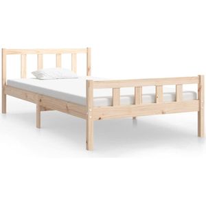 vidaXL - Bedframe - massief - hout - 100x200 - cm