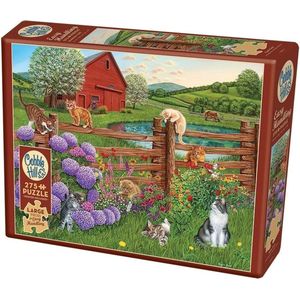 Cobble Hill easy handling puzzle 275 pieces - Farm cats