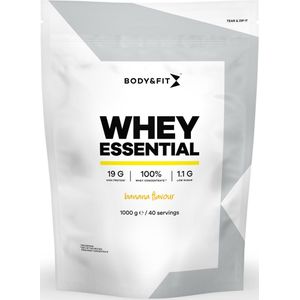 Body & Fit Whey Essential - Eiwitpoeder Banaan - Proteine Poeder - Whey Protein - 40 shakes (1000 gram)