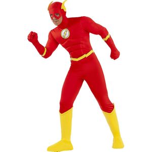 FUNIDELIA Flash Kostuum voor Mannen - Superhelden Kostuum- Maat: XS - Rood