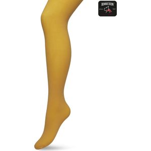 Bonnie Doon Opaque Comfort Panty 40 Denier Donker Geel Dames maat 40/42 L - Extra brede Comfort Boord - Tekent Niet - Kleedt Mooi af - Mat Effect - Gladde Naden - Maximaal Draagcomfort - Donkergeel - Minral Yellow - BN161911.283