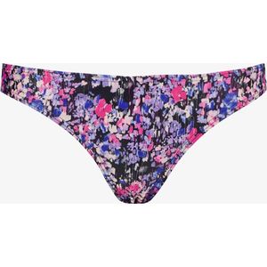 Osaga dames bikinibroekje met bloemenprint - Paars - Maat XL