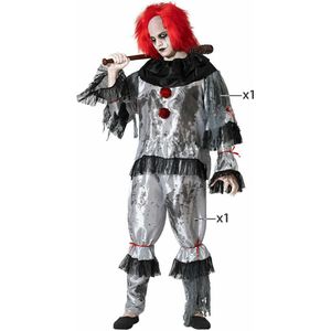 Kostuums voor Volwassenen Grijs Clown - XXL