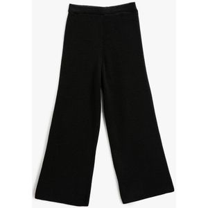 Koton Hoge taille Breed been Basic gebreide broek met wijde pijpen