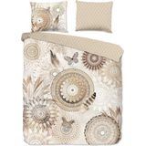 HIP Kaskae - Flanel - Dekbedovertrek - Lits-jumeaux - 240x200/220 cm - Sand