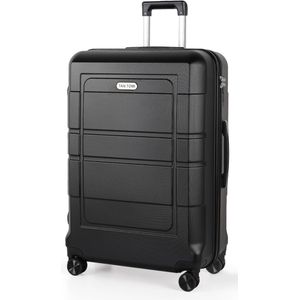 TAN.TOMI Reiskoffer 95L - Harde Koffer - Handbagage & Ruimbagage - Trolley Koffer met 4 Wielen en Cijferslot - Lichtgewicht & Stevig