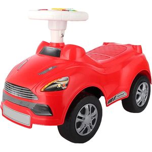 Eco Toys Sports Loopauto - Rood - met muziek