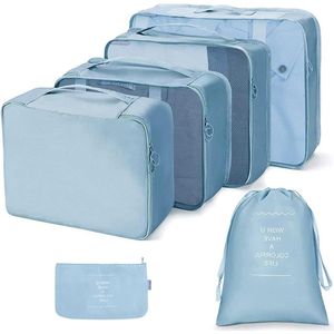 VD WEIDE ENTERPRISE - 6-delige kofferorganizerset - verpakkingskubussen waterdicht - reiskledingtassen - manden voor koffers - reis organizers .