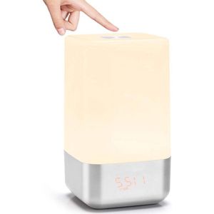 Zonsopgangsimulatie Wekker met Aanraakbediening en RGB Verlichting
