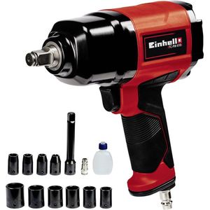 Einhell Pneumatische Slagmoersleutel TC-PW 610 - 610 Nm - Incl. 10 dopsleutels en 1x 125 mm verlenging