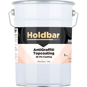 Holdbar Anti Graffiti Topcoating Mat 5 Kg - Maakt Graffiti Verwijderbaar - Graffiti Verwijderen - Glashelder - Transparant - Vrijwel onzichtbaar