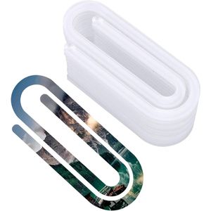 Sublimatie Paperclips 7.6x3cm Enkelzijdig Sublimatie Acryl Paperclips Blanco's - Set van 10