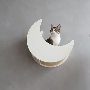 CatS Design Katten klimmuur Klim wand - Krabpaal muur - Klimmuur kat - Maanvorm