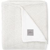 Jollein Baby Deken Ledikant 100x150cm River Knit - Cream White/Coral Fleece