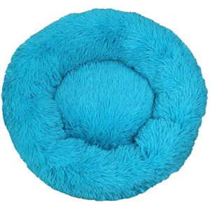 Topmast Fluffy Donut - Dierenmand - Donut Hondenmand - Blauw Turquoise - 80 cm - AKTIE