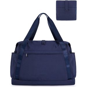 Opvouwbare reistas, plunjezak van 29 liter, sporttas, handbagage weekendtas voor reisaccessoires, anti-rimpel, blauw