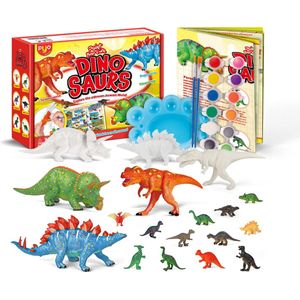 PYO Schilderset - dinosaurus speelgoed - dinosaurussen speelfiguren - dinosaurus schilderset - T2490G