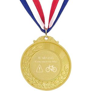 Akyol - motor medaille goudkleuring - Motor - beste motorrijder - warning if you touch my bike auto - mannen - cadeau