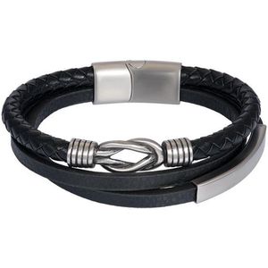 iXXXi-Men-Douglas-Zilver Mat-Heren-Armband (sieraad)-21cm