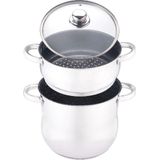 Royal Swiss - Couscous Pan -  Couscous Maker - Stoompan RVS - 8 Liter