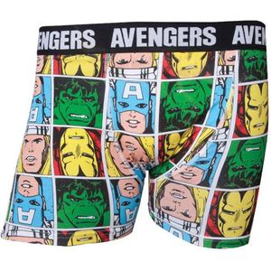Marvel - Avengers Characters heren boxershorts met all over print multicolours - S