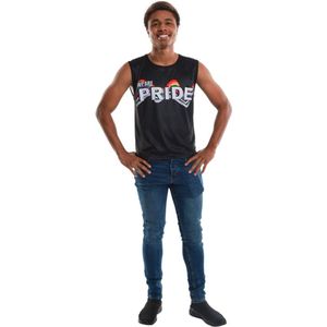 Karnival Costumes Gay Pride Shirt Heren Carnavalskleding Heren Verkleedkleding Volwassenen lhbtq - Polyester - Zwart - Maat M