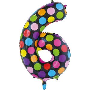 Ballon folie 6 stippen 86cm