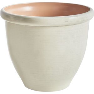 TESALIA - Bloempot - Lichtbeige - 49 cm - Polyresin