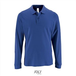 SOL'S Men´s Long-Sleeve Piqué Polo Shirt Perfect L02087 - Royal Blue 241 - S