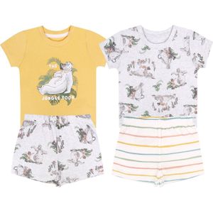 2x Kinderpyjama in gedekte kleuren BOOK OF THE JUNGLE, OEKO-TEX gecertificeerd