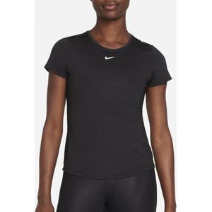 Nike One Dri-FIT Ss Slim Sportshirt - Dames - Zwart - Maat M