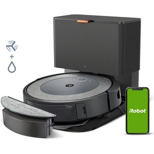 iRobot Roomba Combo® i5+ - Robotstofzuiger met Dweilfunctie - Zelfledigend - Ideaal voor Huisdieren - i5576